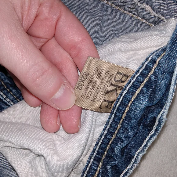 Vintage Buckle BKE Jeans Mens 32 X 32 Tyler Boot Cut Distressed Medium Wash Y2K - Picture 11 of 15